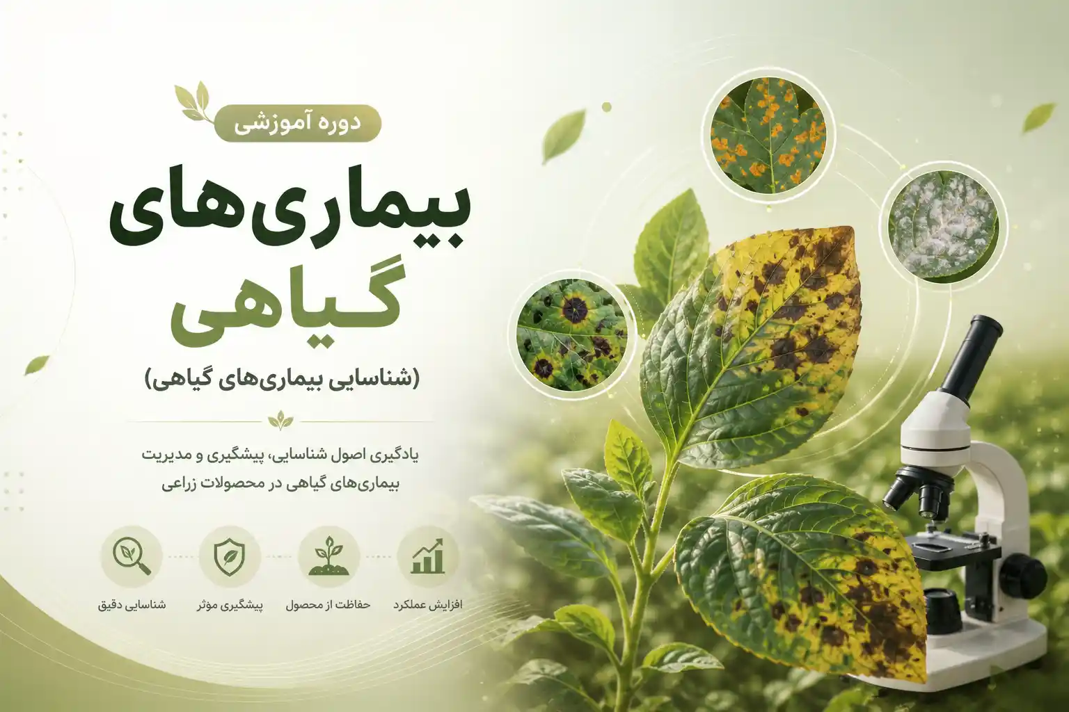 دوره شناسایی بیماری های گیاهی