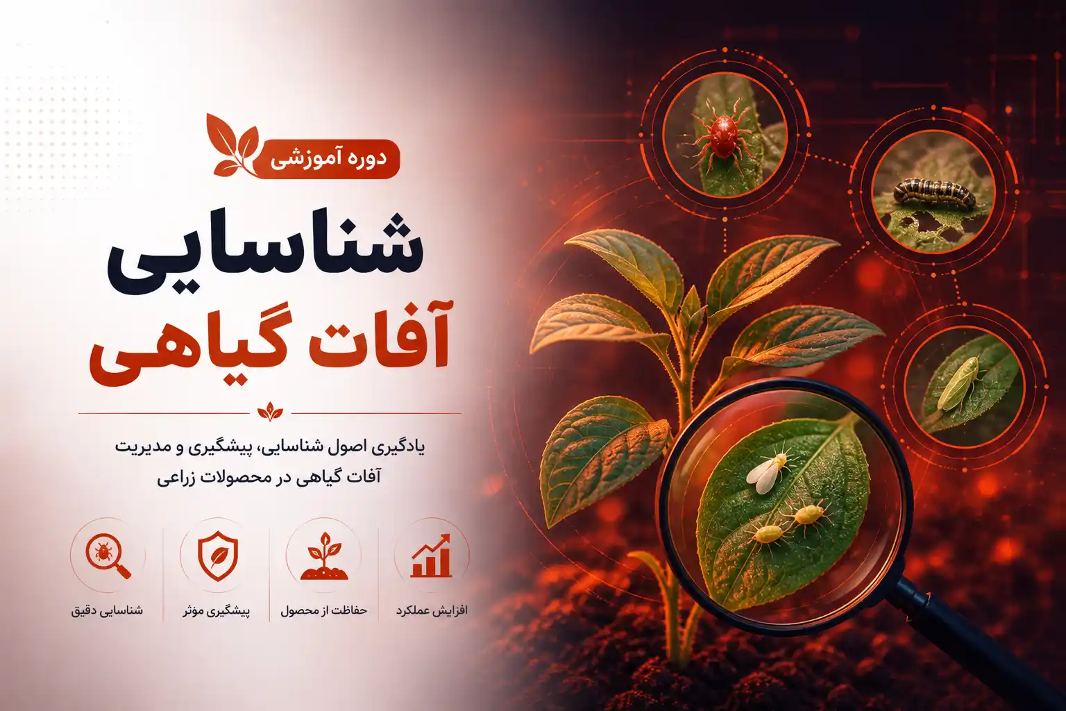 دوره آموزشی شناسایی آفات گیاهی
